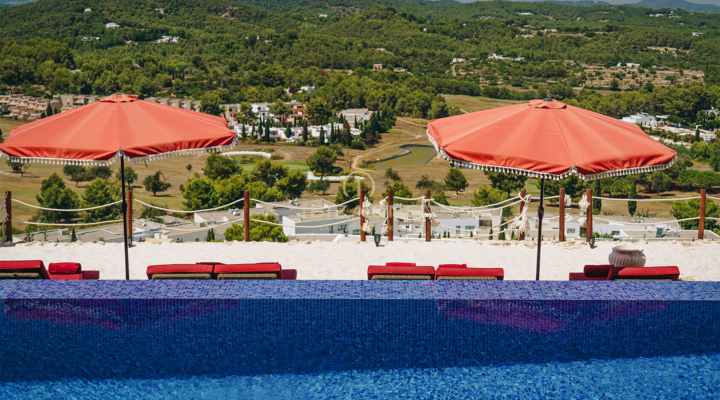 Exceptional French-Italian Luxury Villa with 180° Sunset and Sea Views for Rent, Ibiza