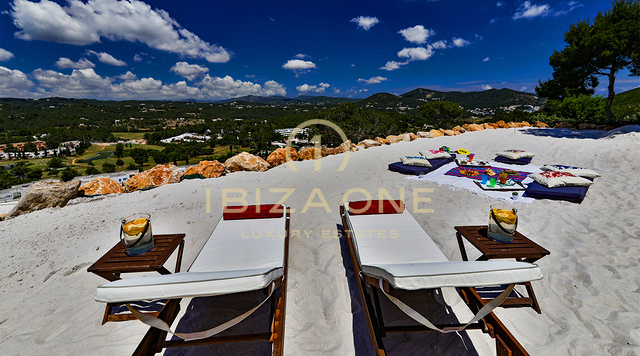 Exceptional French-Italian Luxury Villa with 180° Sunset and Sea Views for Rent, Ibiza