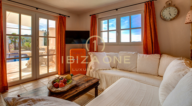 Exceptional French-Italian Luxury Villa with 180° Sunset and Sea Views for Rent, Ibiza