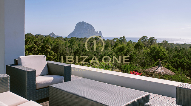 Exceptional Luxury Villa with Iconic Es Vedrà and Panoramic Sea Views for Sale in Cala Carbó, Ibiza