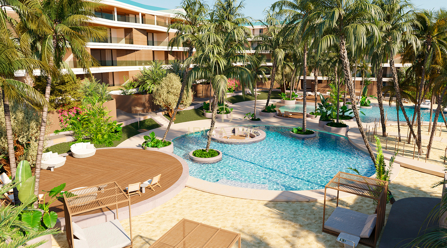 Exklusive Luxusapartments mit Meerblick und Fünf-Sterne-Service von Aguas de Ibiza zu verkaufen, Ibiza
Apartmentkomplex mit 29 verfügbaren Wohnungen und atemberaubendem Meerblick ab dem zweiten Stock. Die Preise liegen zwischen 963.000 € und 3.850.000 €. (Ibiza)