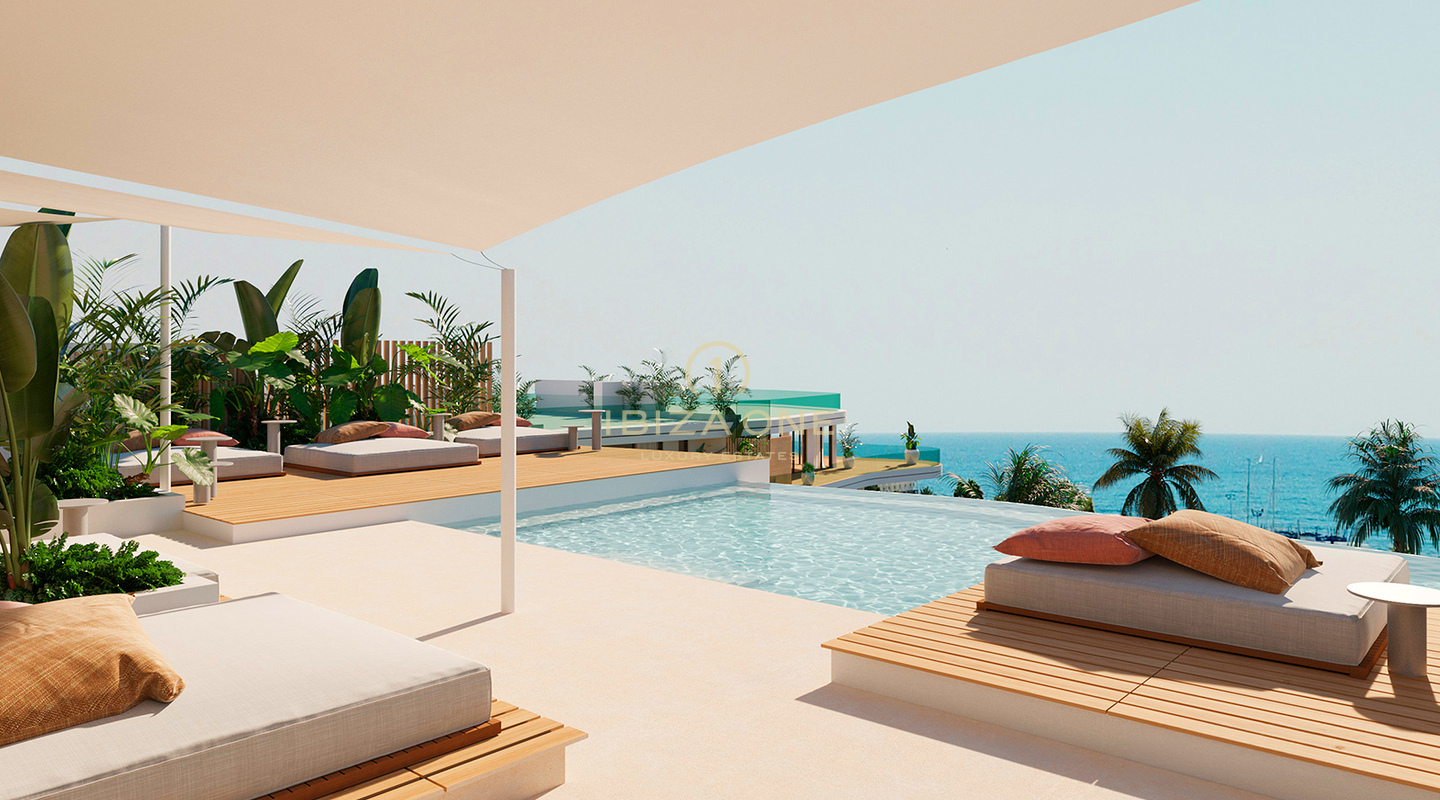 Appartements de luxe exclusifs avec vue sur mer et services cinq étoiles à Aguas de Ibiza, à vendre à Ibiza
Complexe d'appartements comprenant 29 appartements disponibles à Ibiza, offrant une vue imprenable sur la mer à partir du deuxième étage. Prix : de 963 000 € à 3 850 000 €.