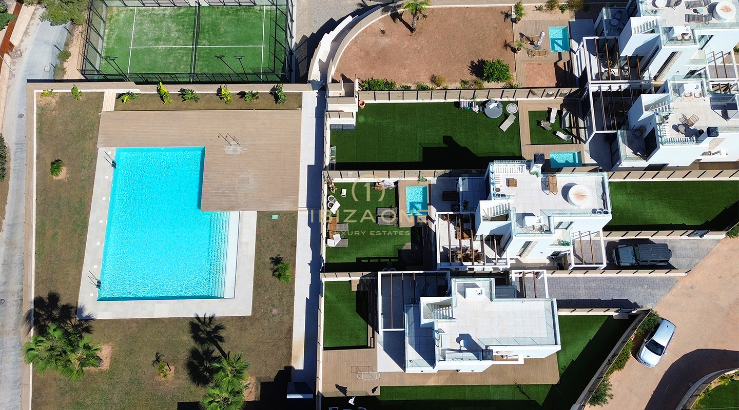 10 Exclusive Newly Built Luxury Villas with Rooftop Terraces for Sale in Cala Tarida, Ibiza – From €904,000  to €1.095M