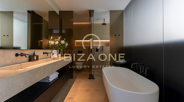 Nuovissima villa di lusso progettata da SAOTA con spettacolare vista mare in vendita a Vista Alegre, Ibiza.