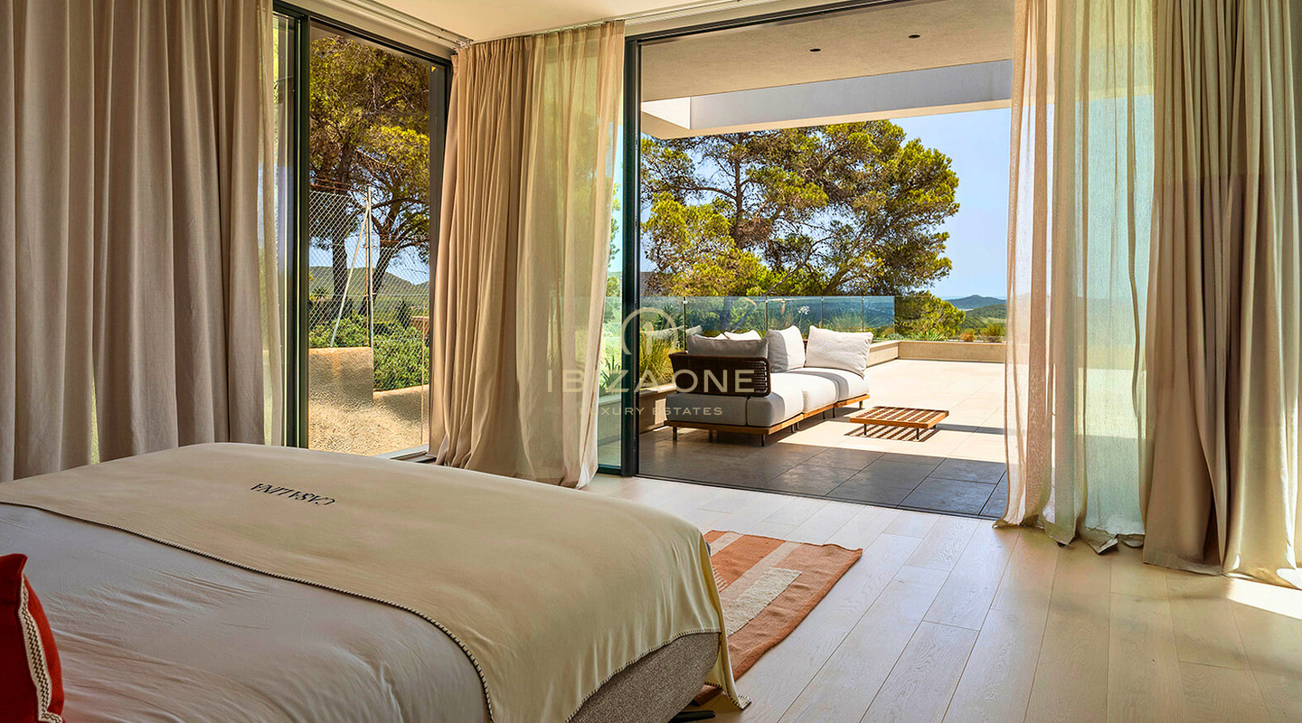 Villa de luxe neuve conçue par SAOTA avec vue imprenable sur la mer, à vendre à Vista Alegre, Ibiza