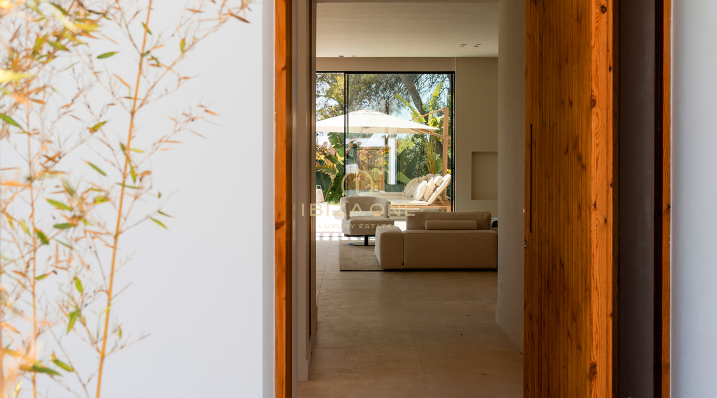 Brand-New Designer Luxury Villa with Sea Views, Private Pool and Gaggenau Kitchen for Sale in Can Furnet, Ibiza
