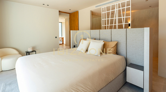 Brand-New Designer Luxury Villa with Sea Views, Private Pool and Gaggenau Kitchen for Sale in Can Furnet, Ibiza
