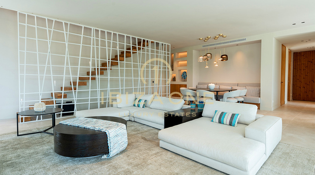 Brand-New Designer Luxury Villa with Sea Views, Private Pool and Gaggenau Kitchen for Sale in Can Furnet, Ibiza